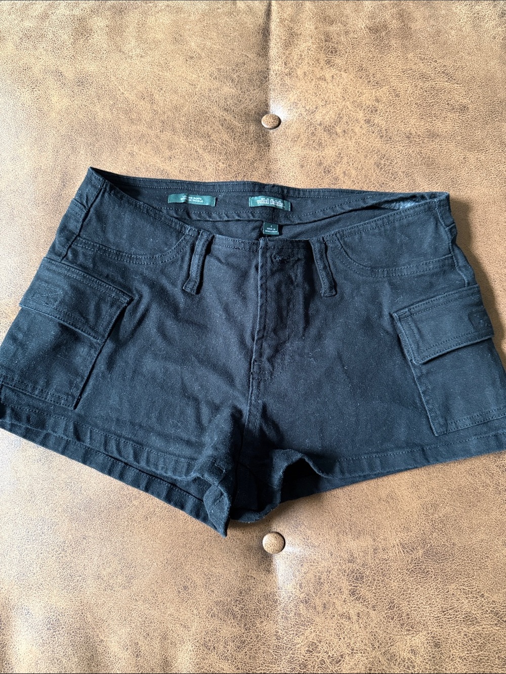 wild fable Black Cargo Pocket Shorts